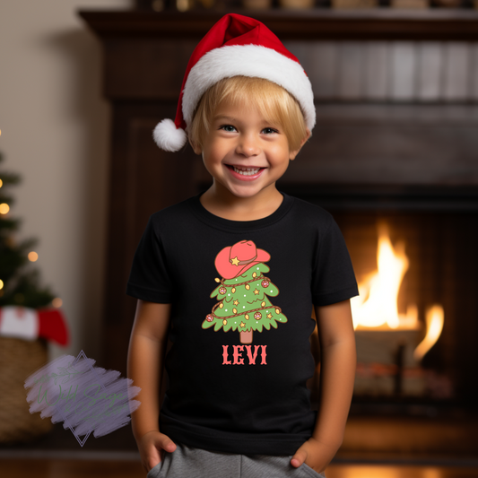 Rodeo Christmas Tree Custom Tee