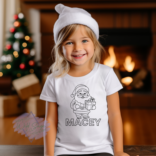 Color Me Santa Custom Tee