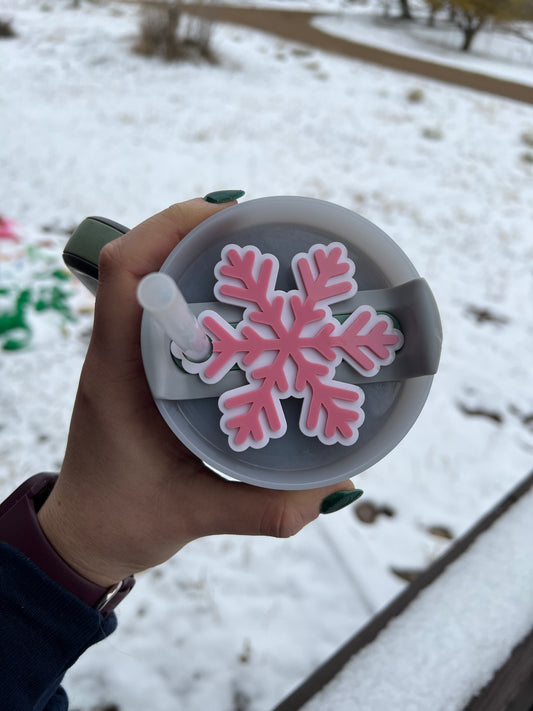 Snowflake Stanley Tumbler Topper