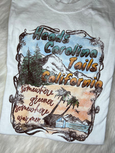 Heads Carolina, Tails California Tee