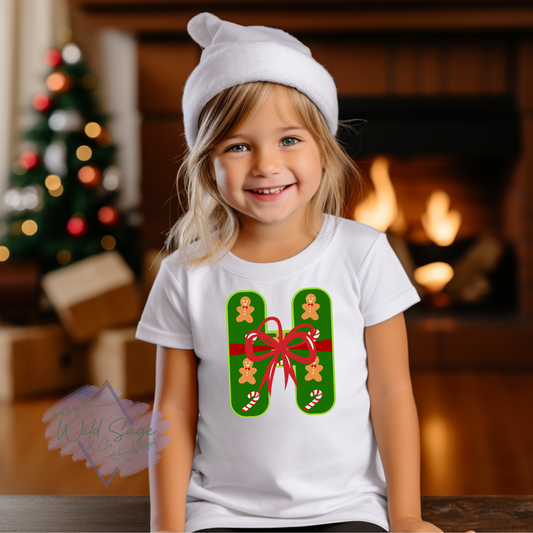 Christmas Letter Custom Tee