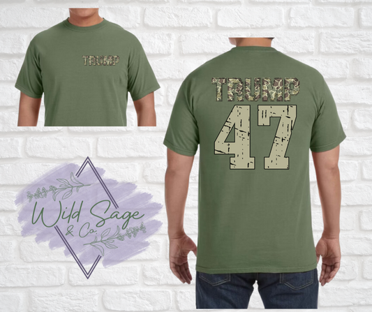 Trump 47 Camo Tee