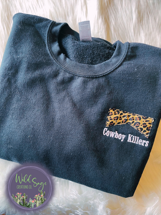 Cowboy Killers Embroidered Crewneck