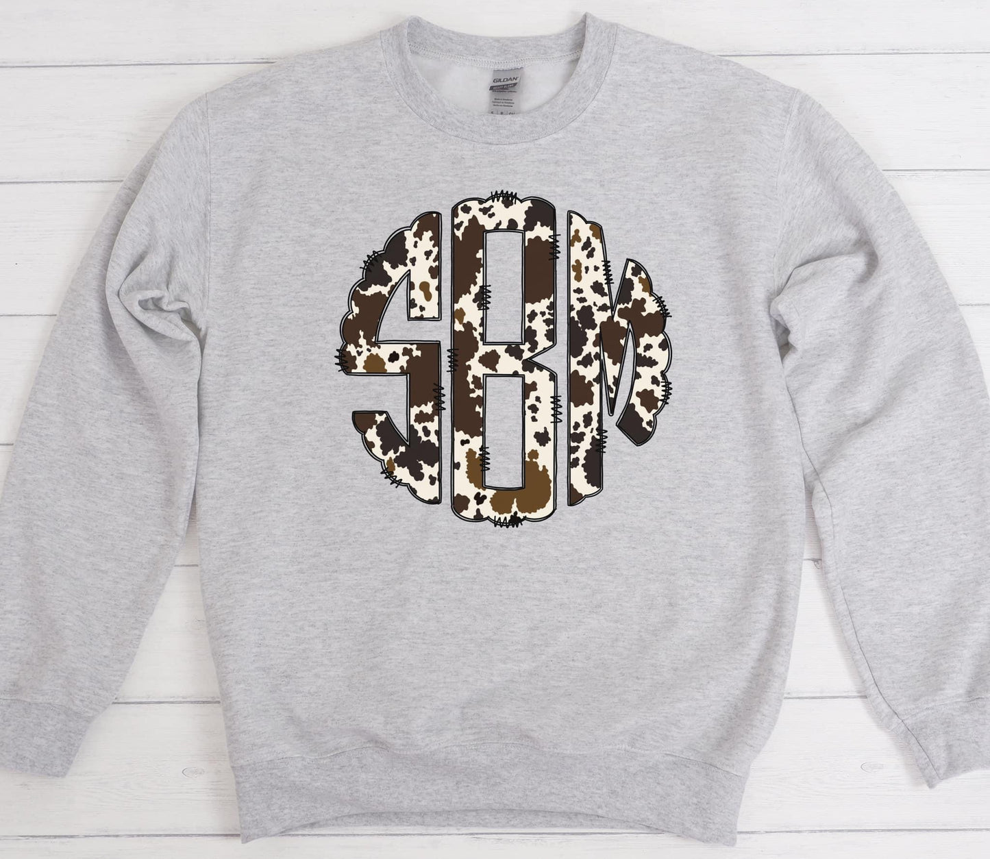 Cow Print Monogram Custom