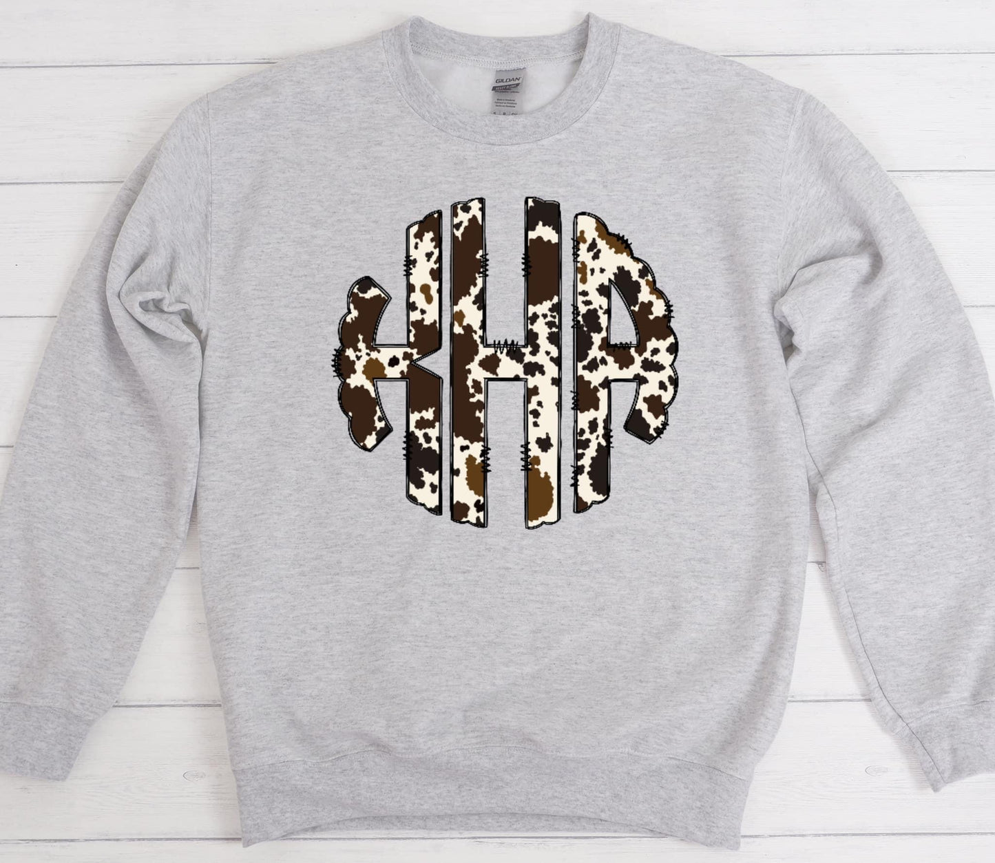 Cow Print Monogram Custom