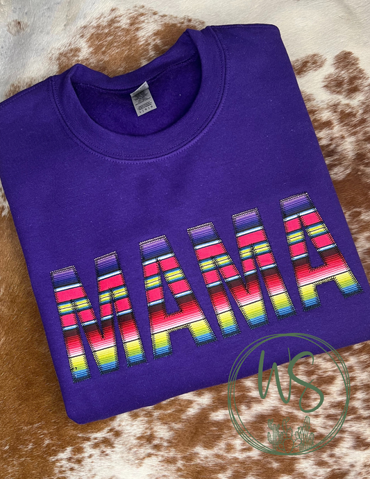 Embroidered Serape Fabric Name | Personalized