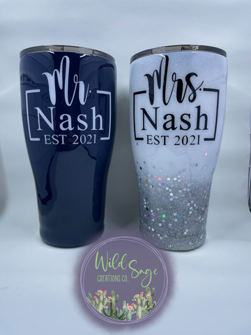 Mr & Mrs Tumbler Set